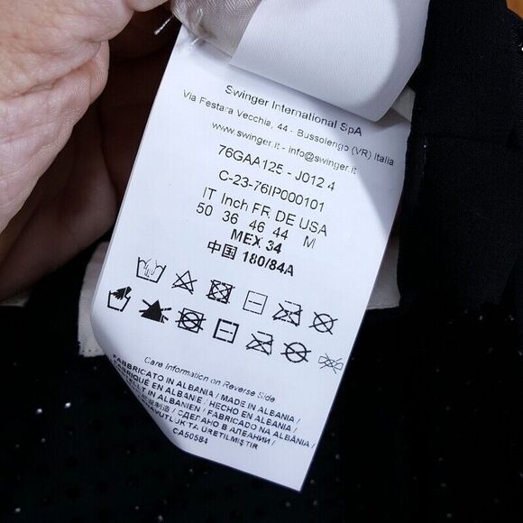 VERSACE COUTURE Pants Mens Medium Black Crystal Formal Dress Luxury Logo - Picture 6 of 11